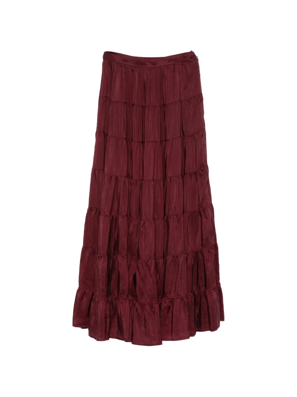Forte Forte tiered maxi skirt - Rosso