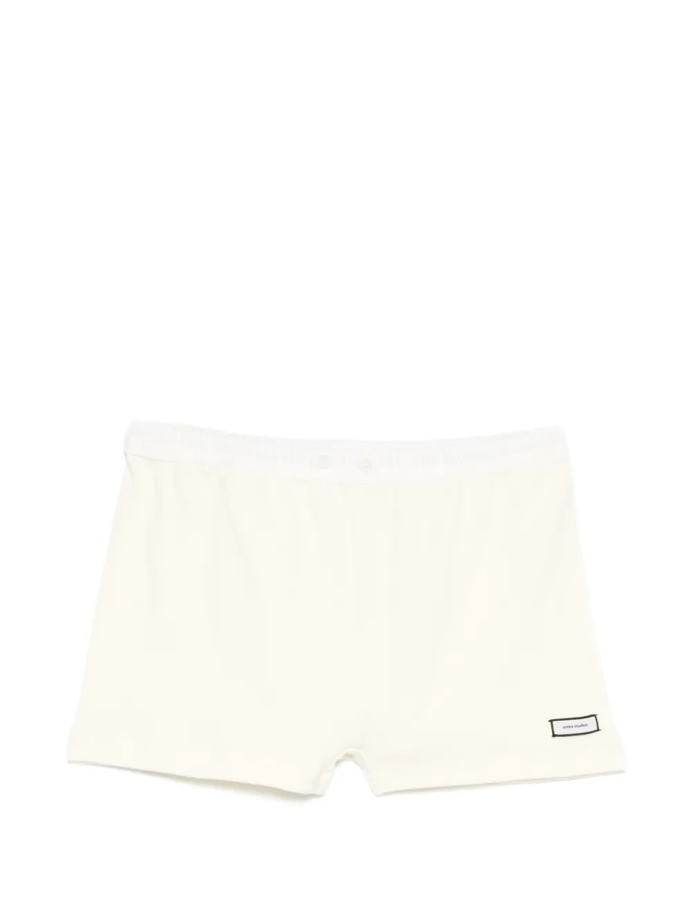 ENTIRE STUDIOS elastic-waist mini shorts - Giallo