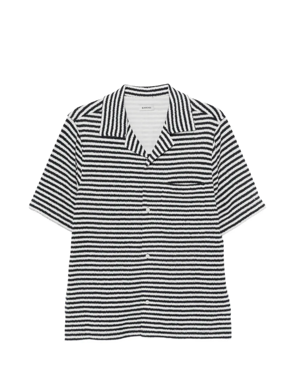 Simkhai striped short-sleeve shirt - Blau
