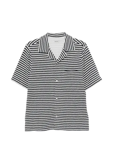 Simkhai striped short-sleeve shirt