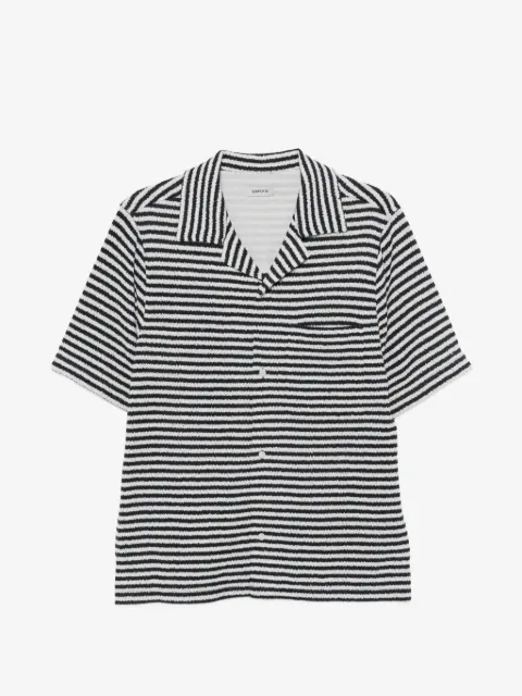 SIMKHAI  striped short-sleeve shirt