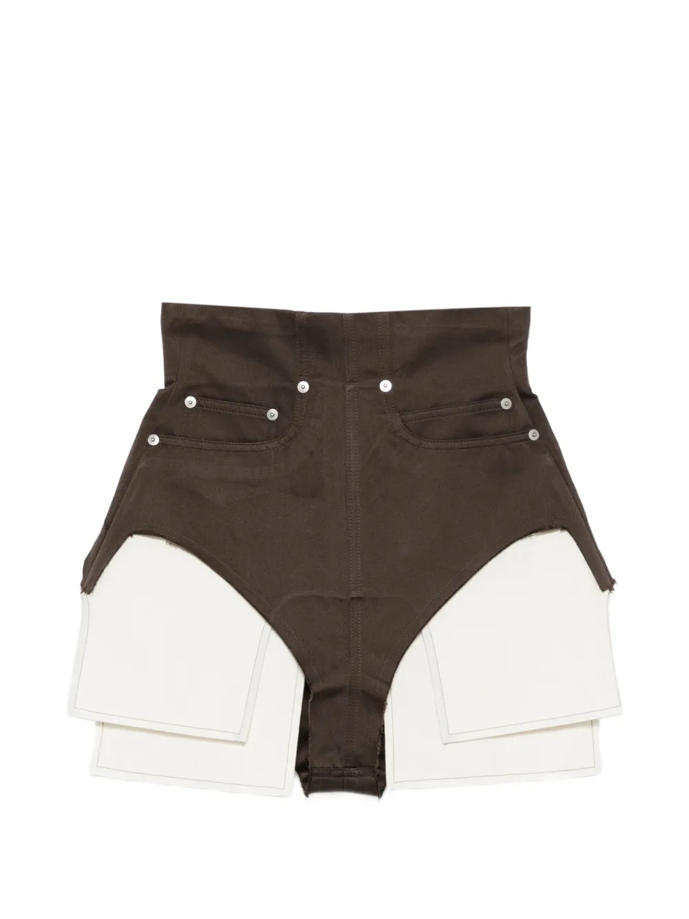Rick Owens Dirt Cutoffs pocket shorts - Marrone