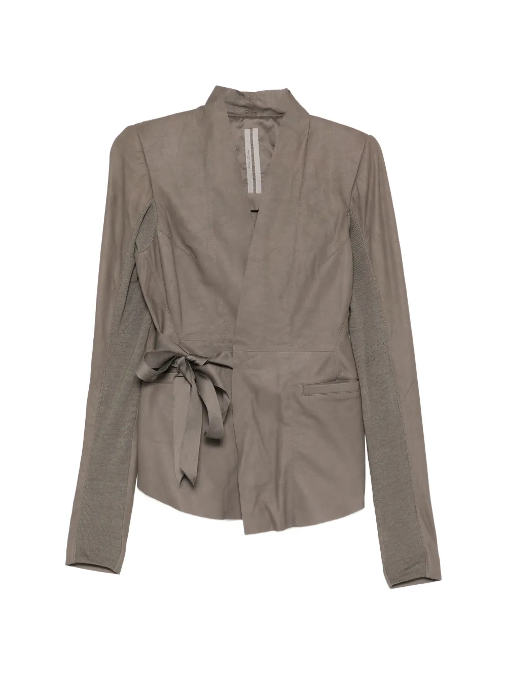 Rick Owens tie belt jacket - Grigio