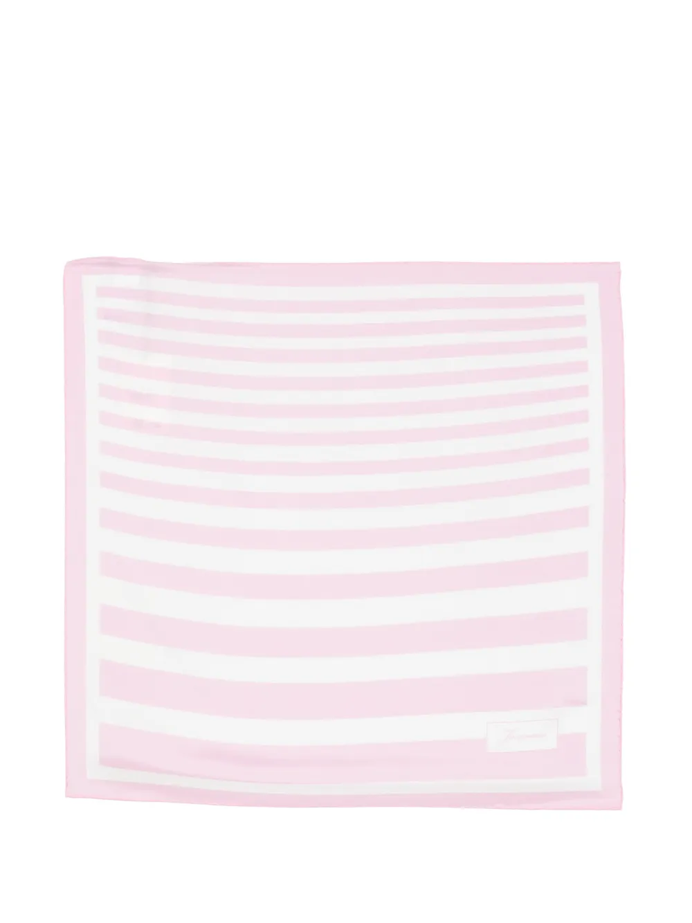 Jacquemus Le Foulard a Rayures silk scarf - Rosa