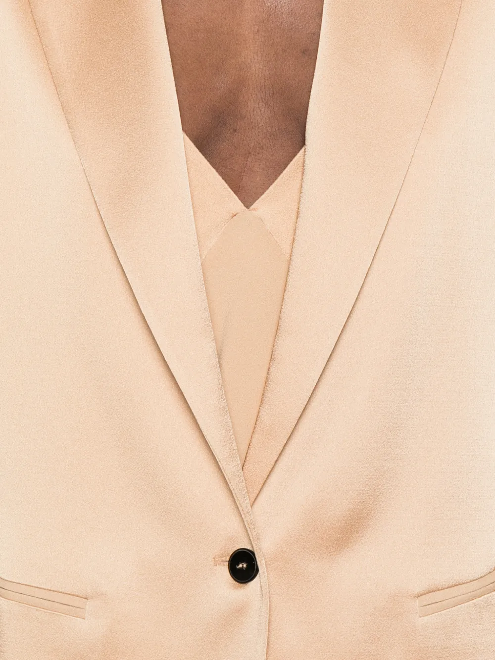 Forte Blazer met opgestikte zak Beige