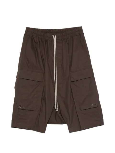 Rick Owens shorts cargo con cordones en la pretina