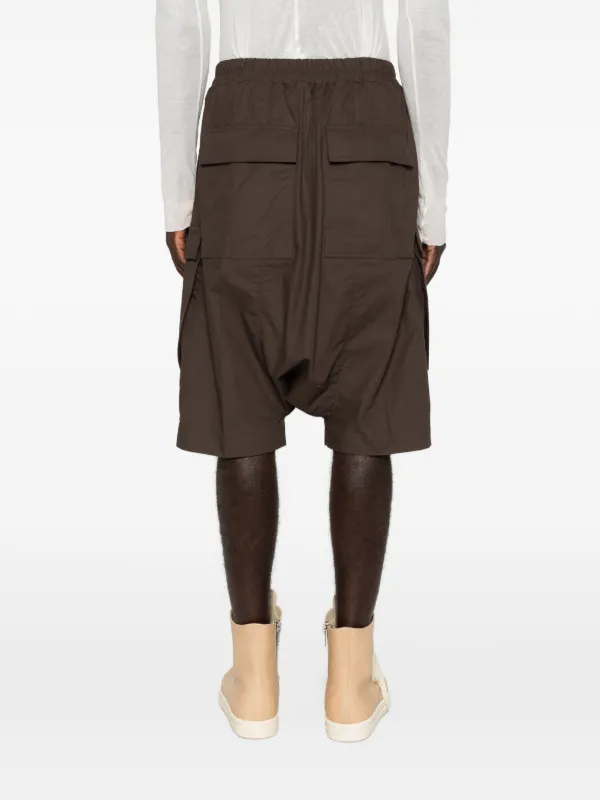 Rick Owens Cargo Pods Drawstring Shorts | Brown | FARFETCH