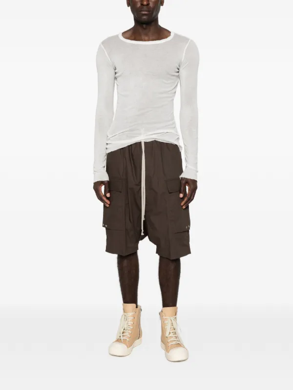 Rick Owens Cargo Pods Drawstring Shorts | Brown | FARFETCH