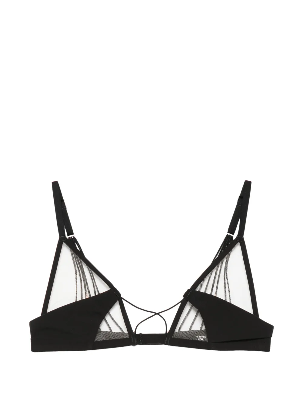 Rick Owens x Livy Raw District lace triangle bra - Nero