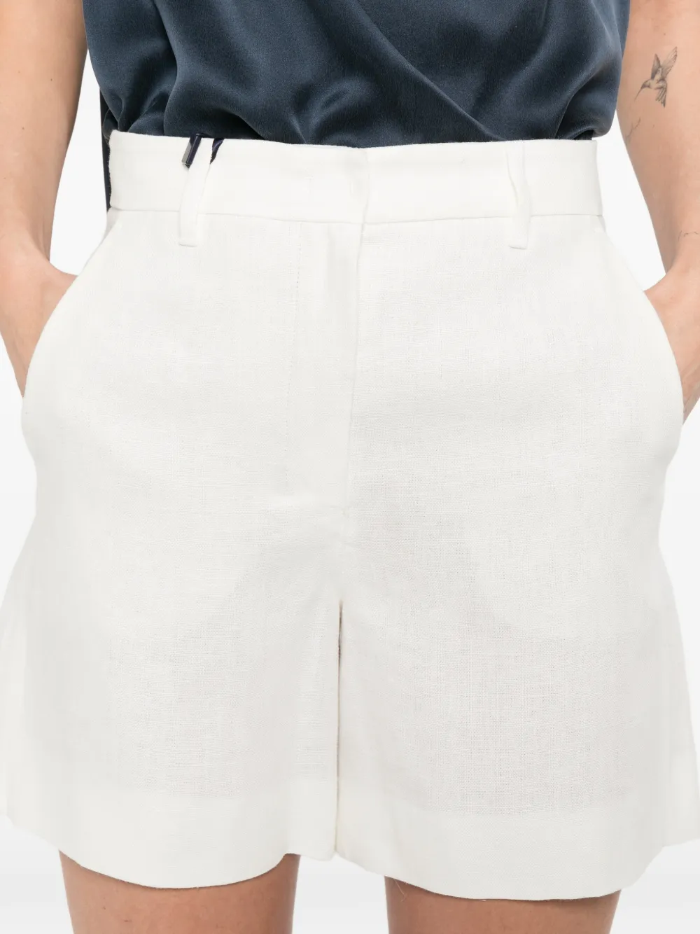 'S Max Mara Smmparty shorts met trekkoord Wit