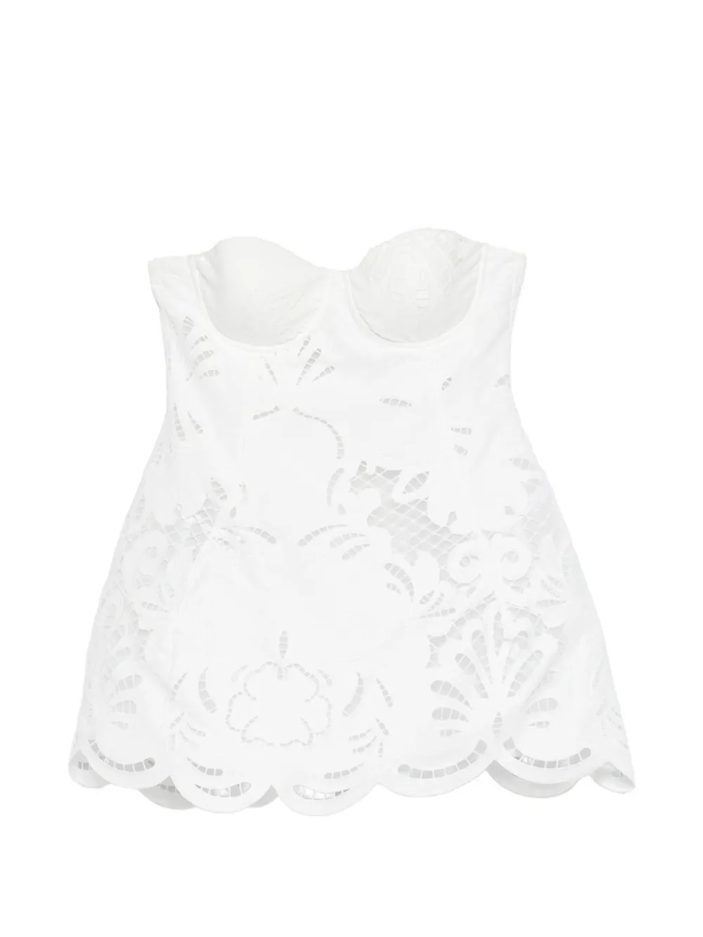 Giuseppe Di Morabito embroidered mini dress - Bianco