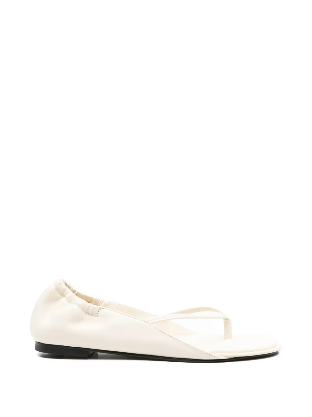Jacquemus gathered flat sandals - Toni neutri