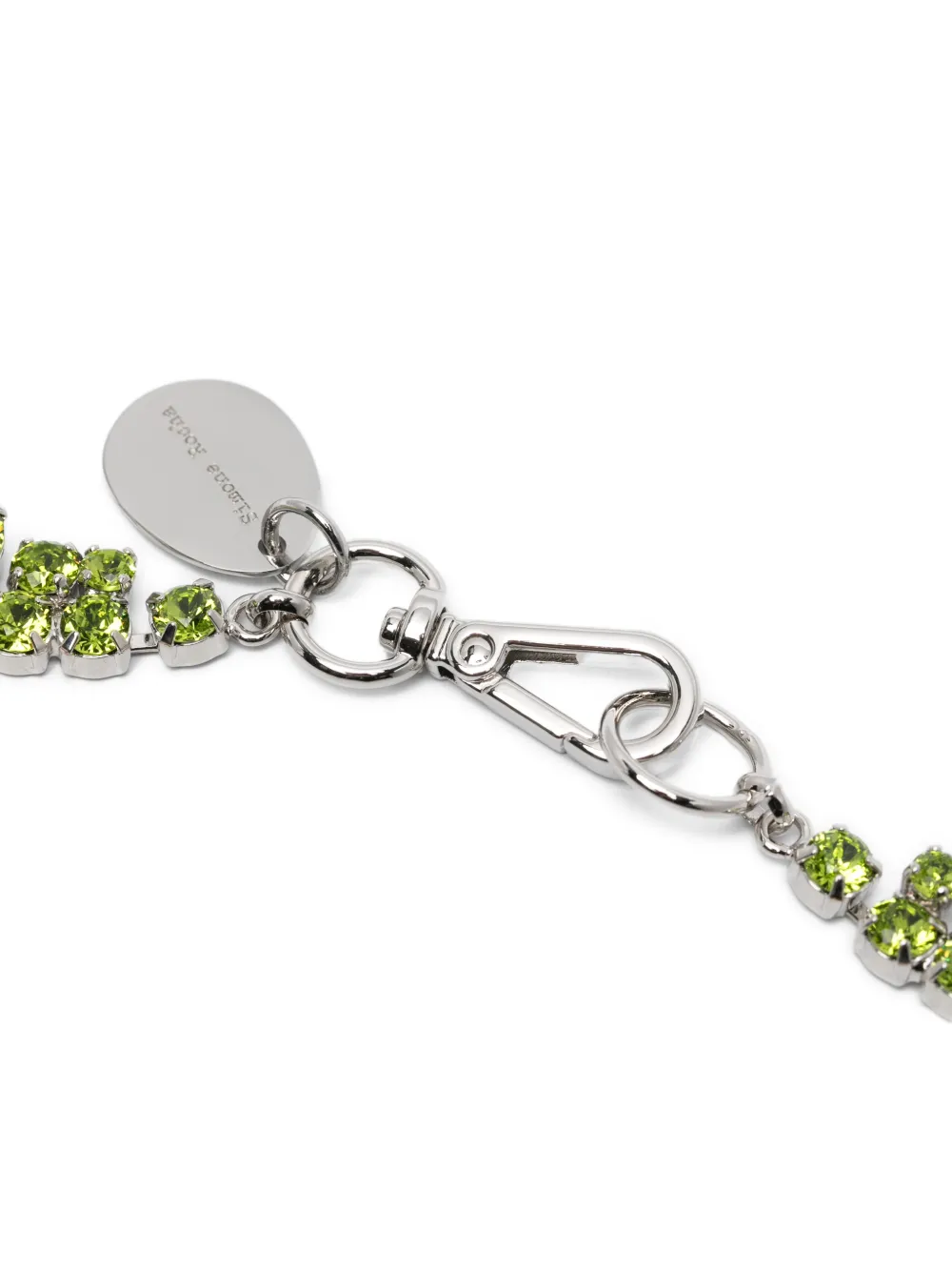  Simone Rocha Crystal-flower Necklace - Silver 