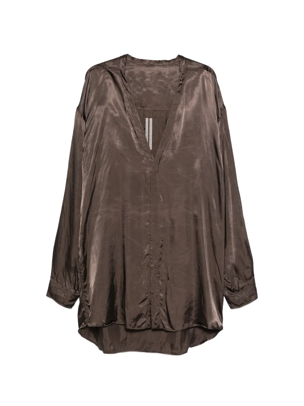 Rick Owens Concordian V-neck shirt - Braun