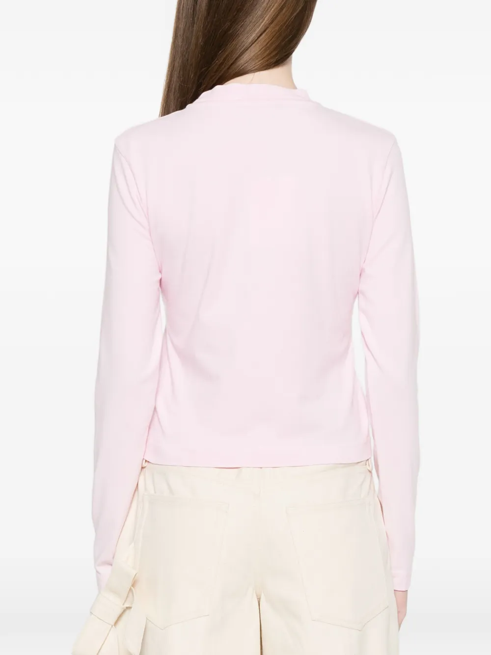 Jacquemus Gros Grain T-shirt met logo Roze