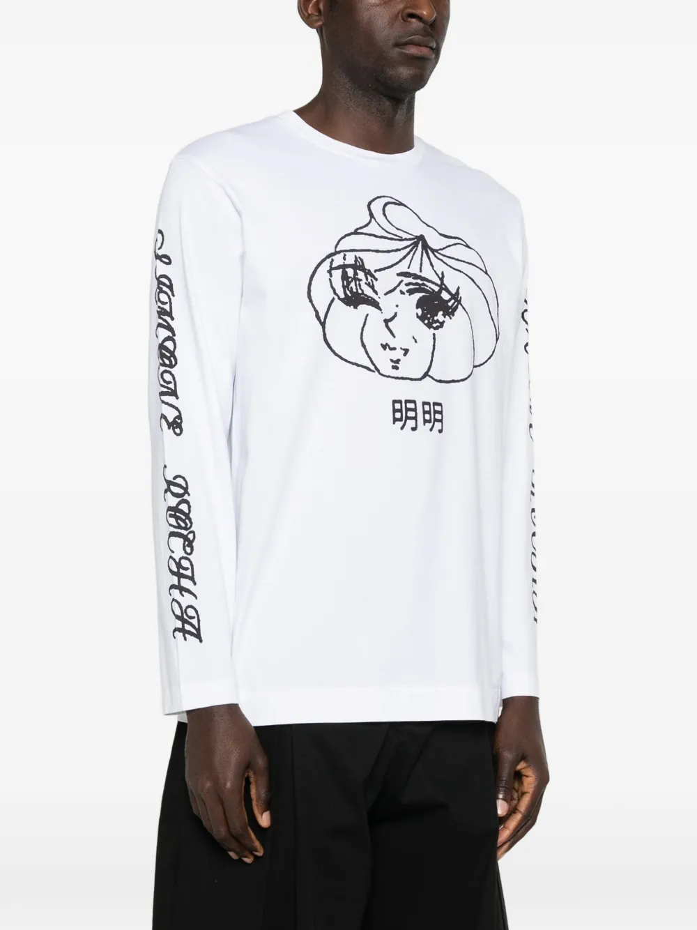 printed long-sleeve T-Shirt