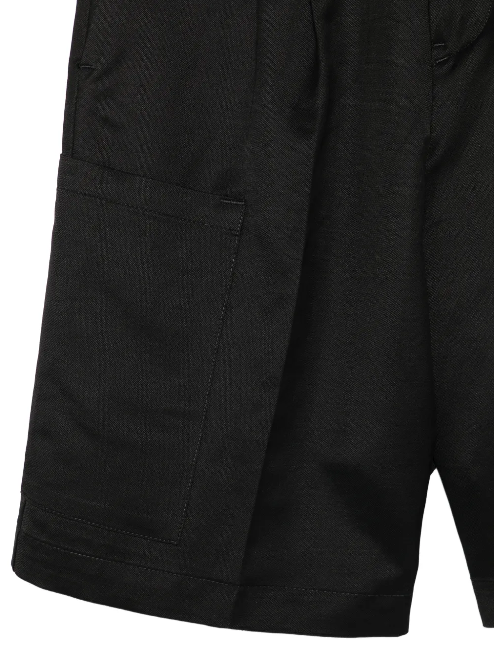 Costumein Geplooide cargo shorts Zwart