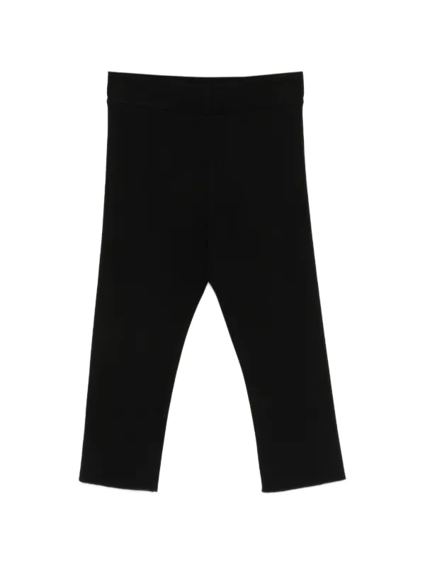 Magda Butrym Ribbed Capri-length Trousers in Black