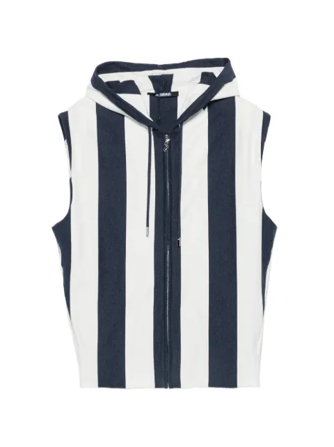 Jacquemus Marinière striped sleeveless hooded gilet 