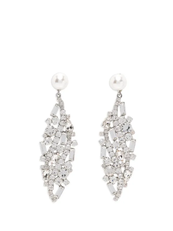 Magda Butrym Crystal-embellishment Earrings in Silver