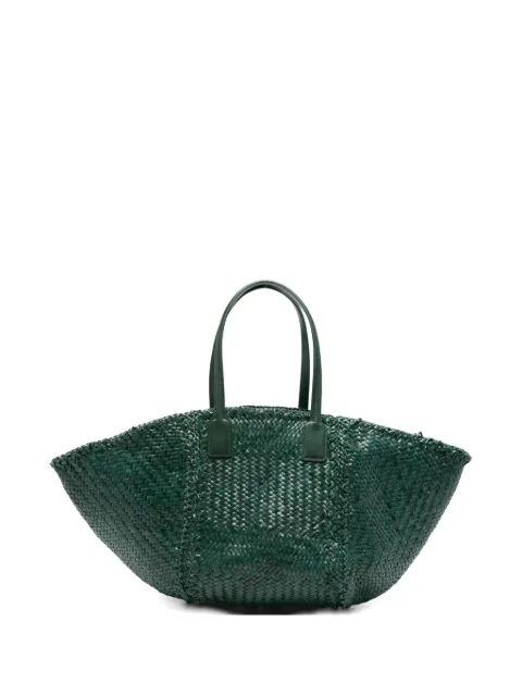 DRAGON DIFFUSION Teresa woven-leather tote bag