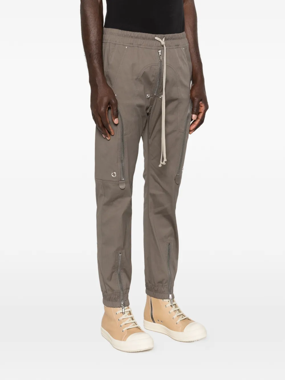 Rick Owens Bauhaus broek met ritszak Bruin