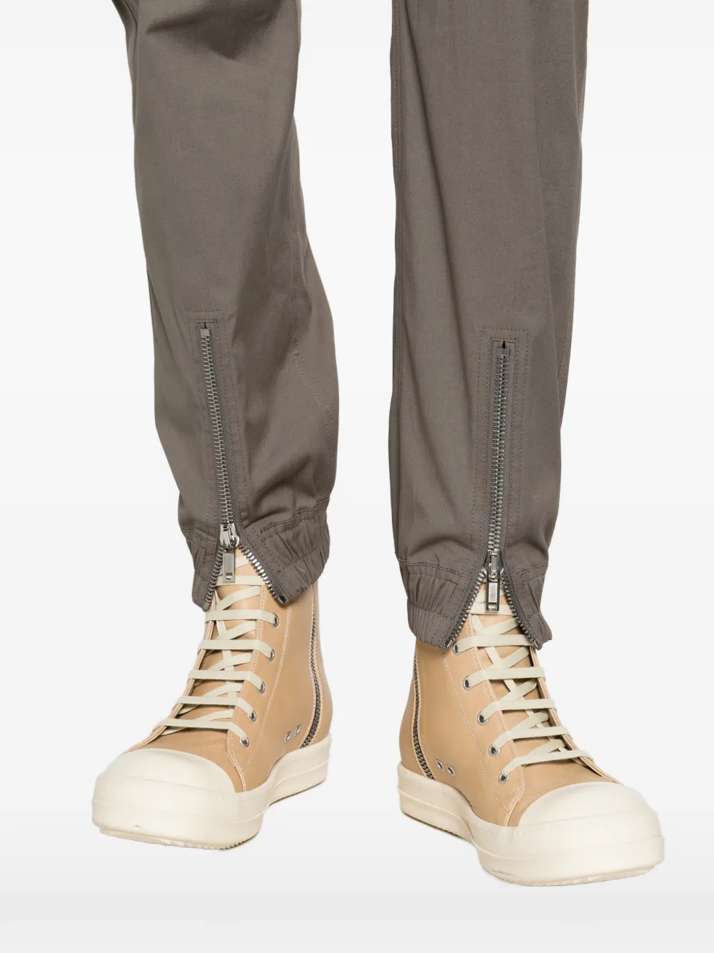 Rick Owens Bauhaus broek met ritszak Bruin