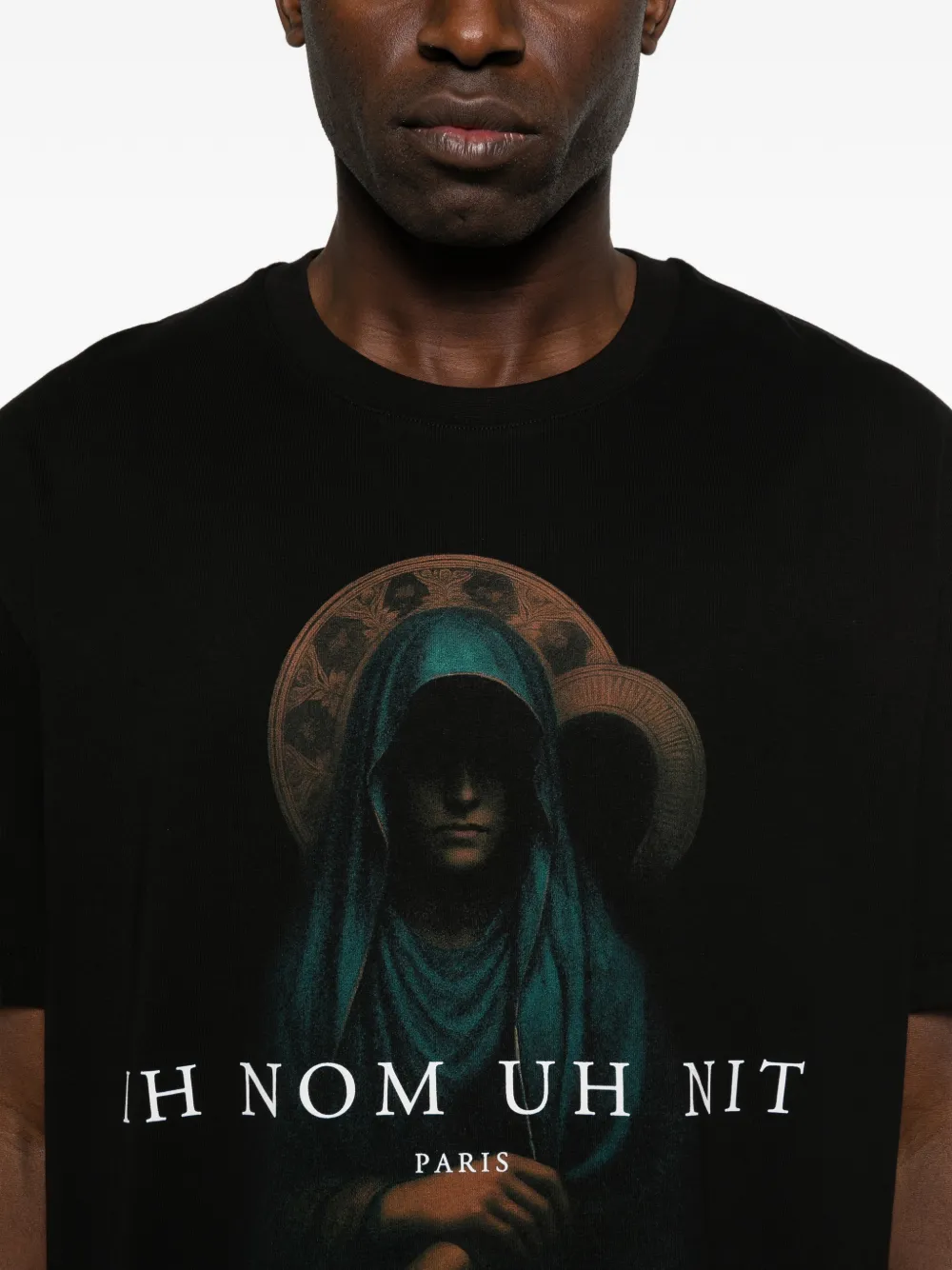 Ih Nom Uh Nit Holy Mary T-shirt met print Zwart