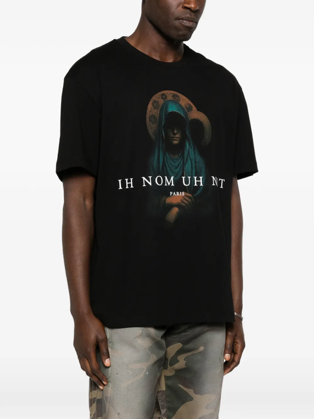 Ih Nom Uh Nit Holy Mary T-shirt met print Zwart