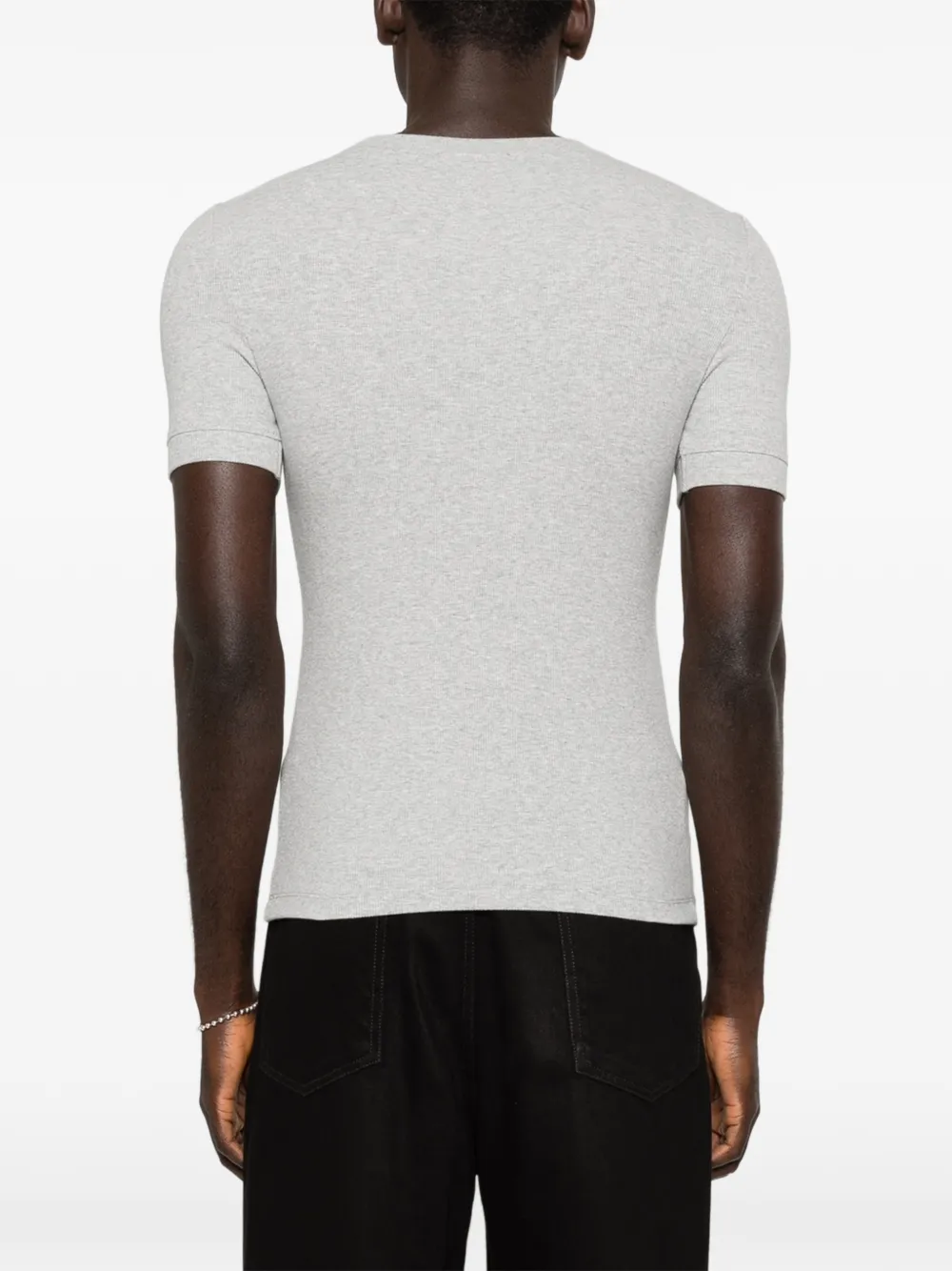 ENTIRE STUDIOS T-shirt met logo-label Grijs