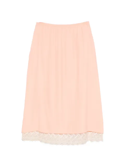 Simone Rocha lace-trim midi skirt