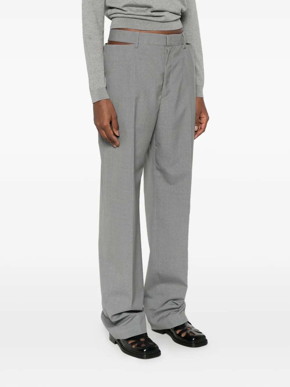 Jil Sander Broek met uitgesneden details Grijs
