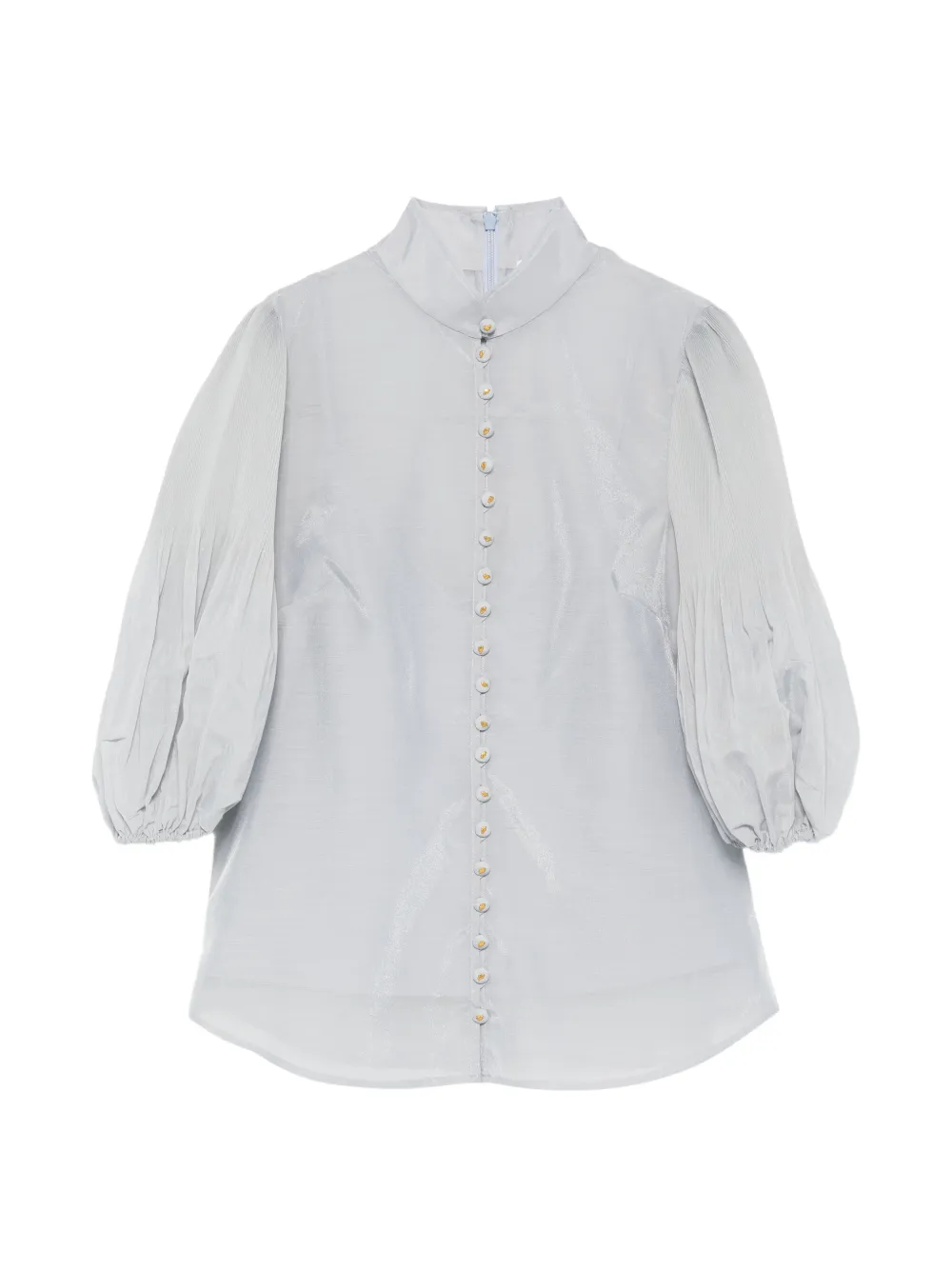 ZIMMERMANN button bishop-sleeved blouse - Blu