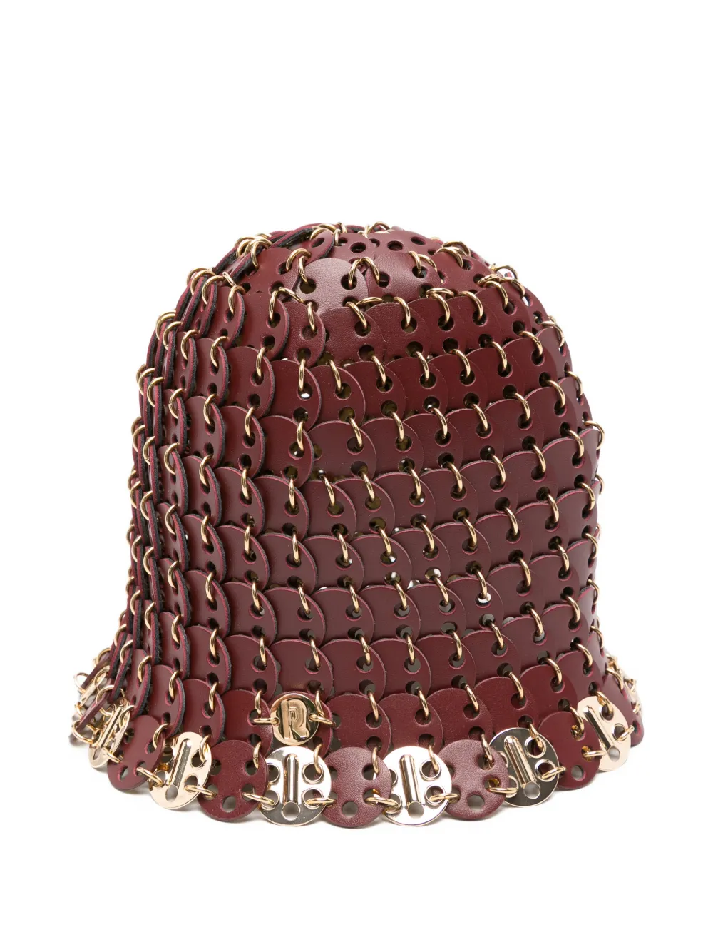 Rabanne disc-chain bucket hat - Marrone