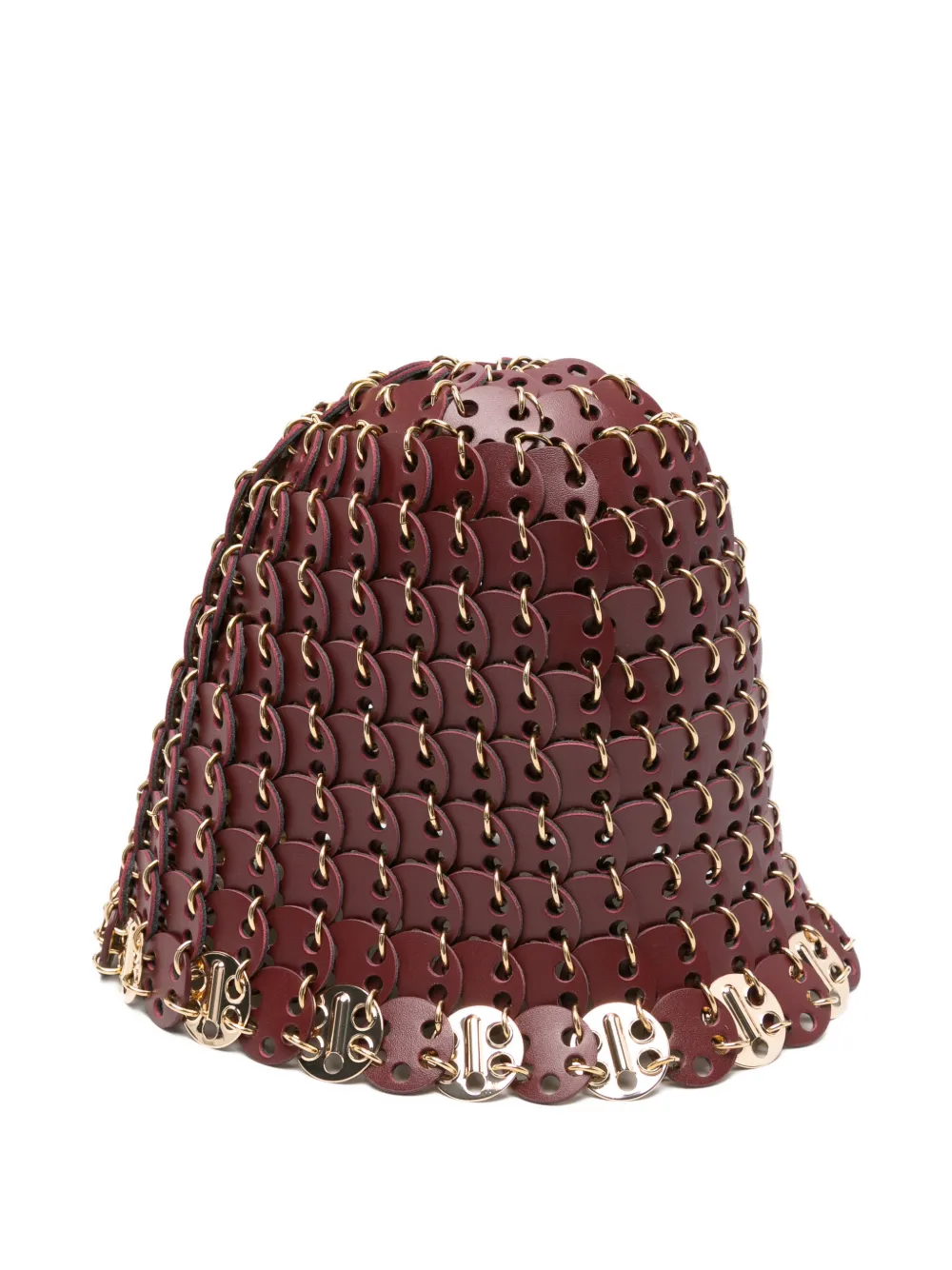 Rabanne Vissershoed met schijfketting Bruin