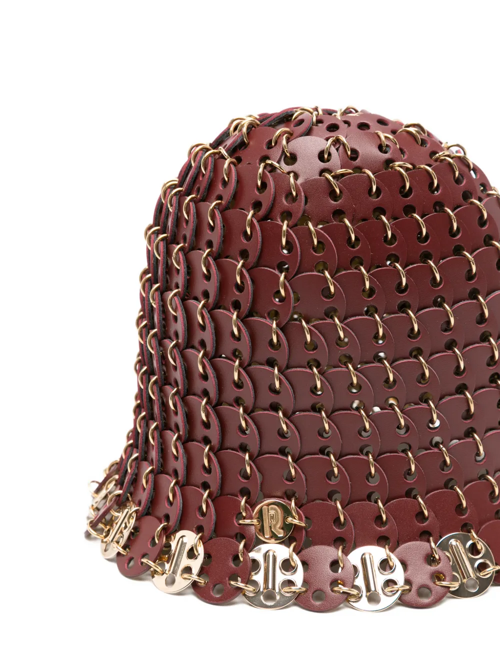 Rabanne Vissershoed met schijfketting Bruin