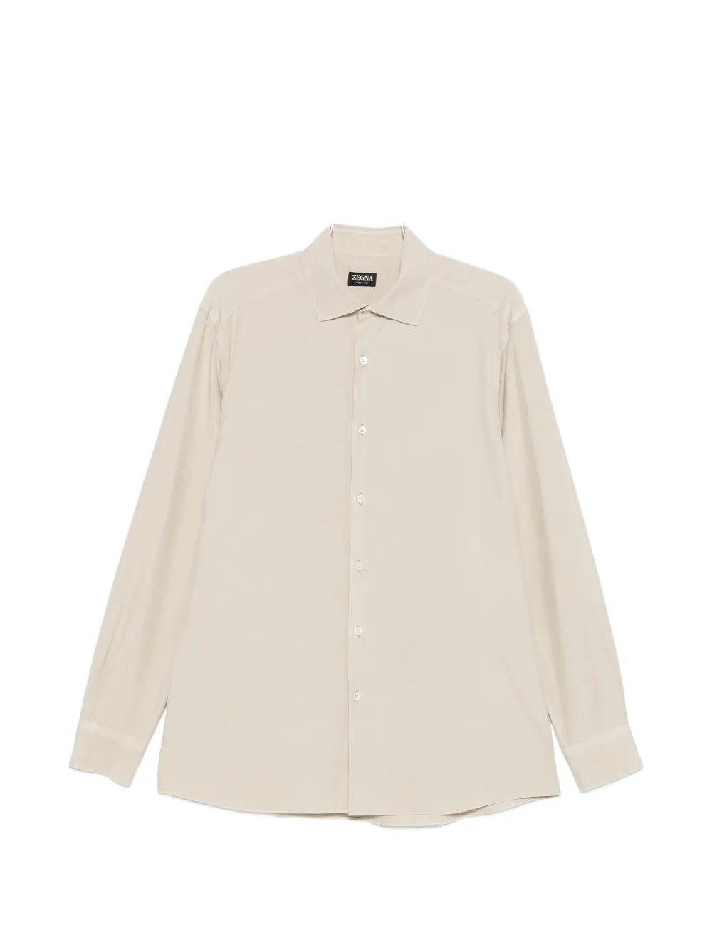 Zegna Button Shirt In Neutral