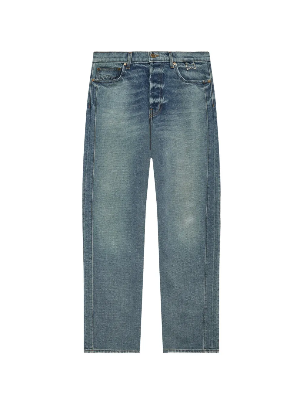 RHUDE Straight jeans Blauw