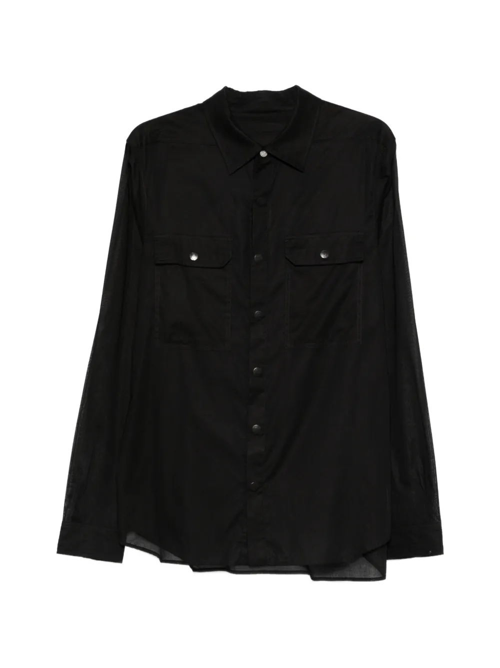 Rick Owens chest pockets shirt - Black