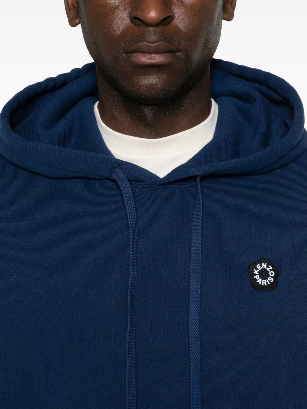 Kenzo Hoodie met logo-applicatie Blauw