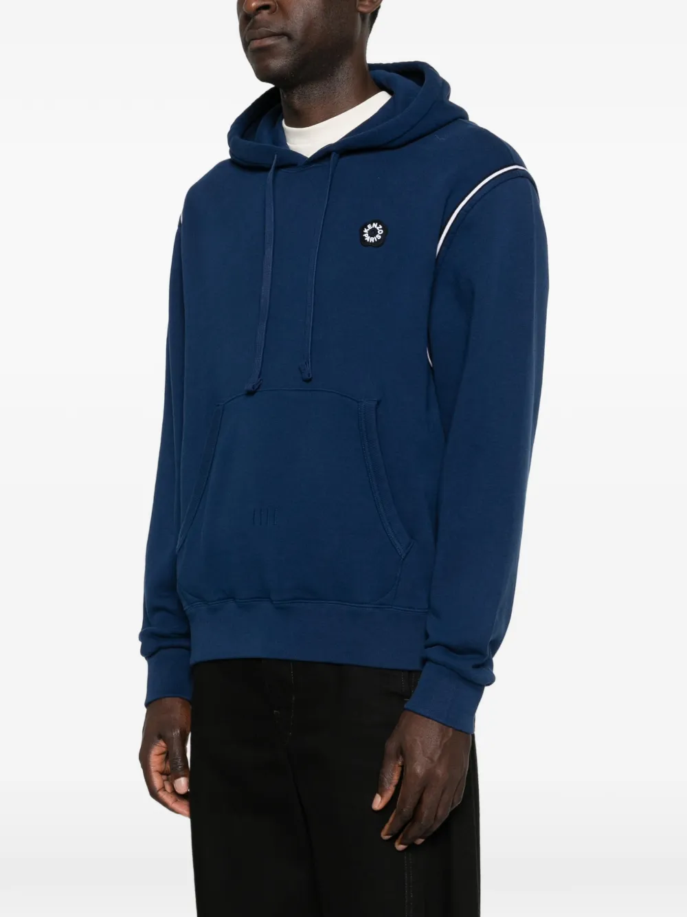 Kenzo Hoodie met logo-applicatie Blauw