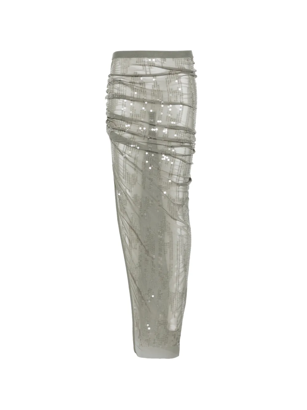 Rick Owens Lilies Eva sequin embellished maxi skirt - Verde