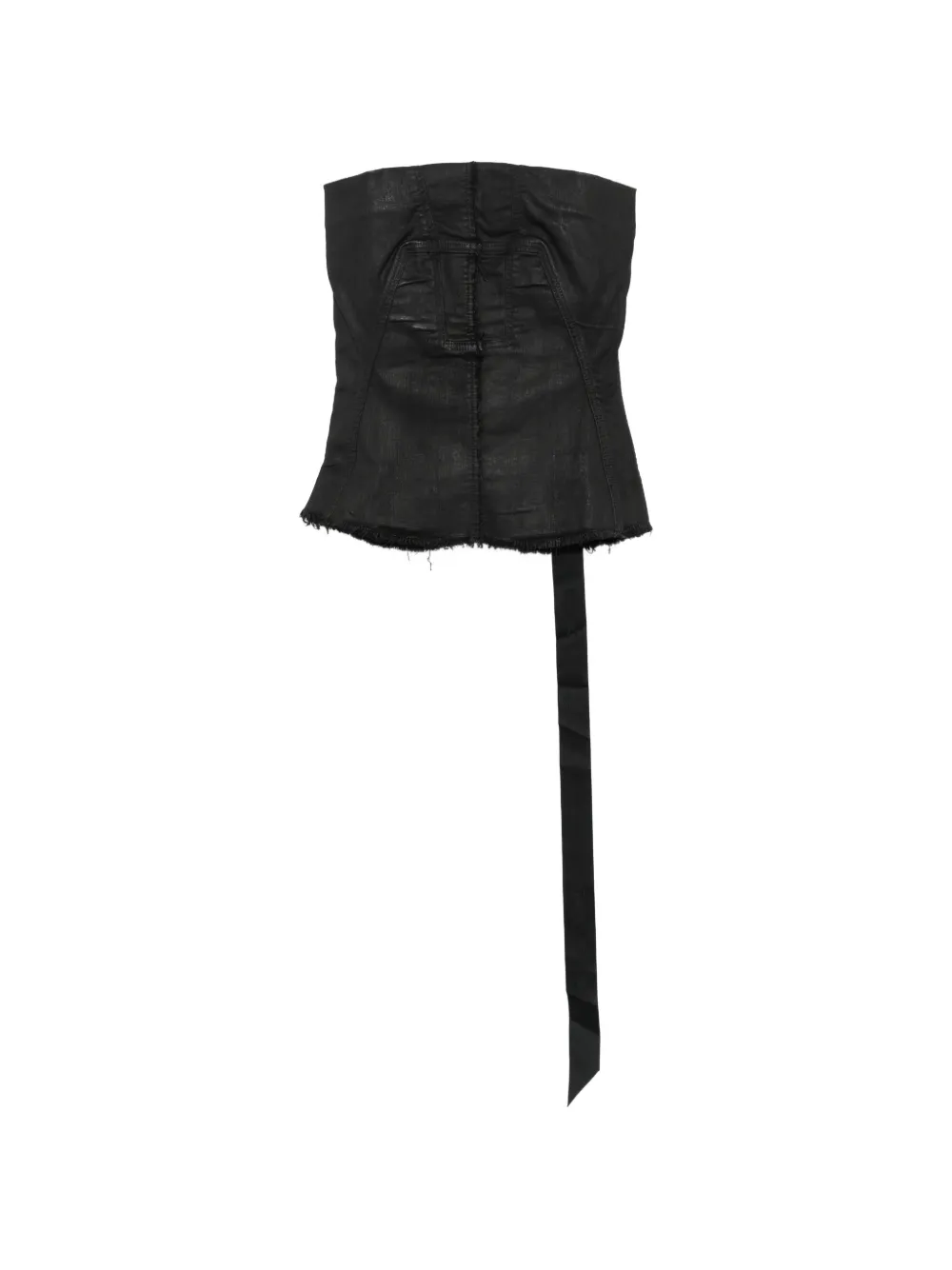 Rick Owens DRKSHDW Top con frange - Nero