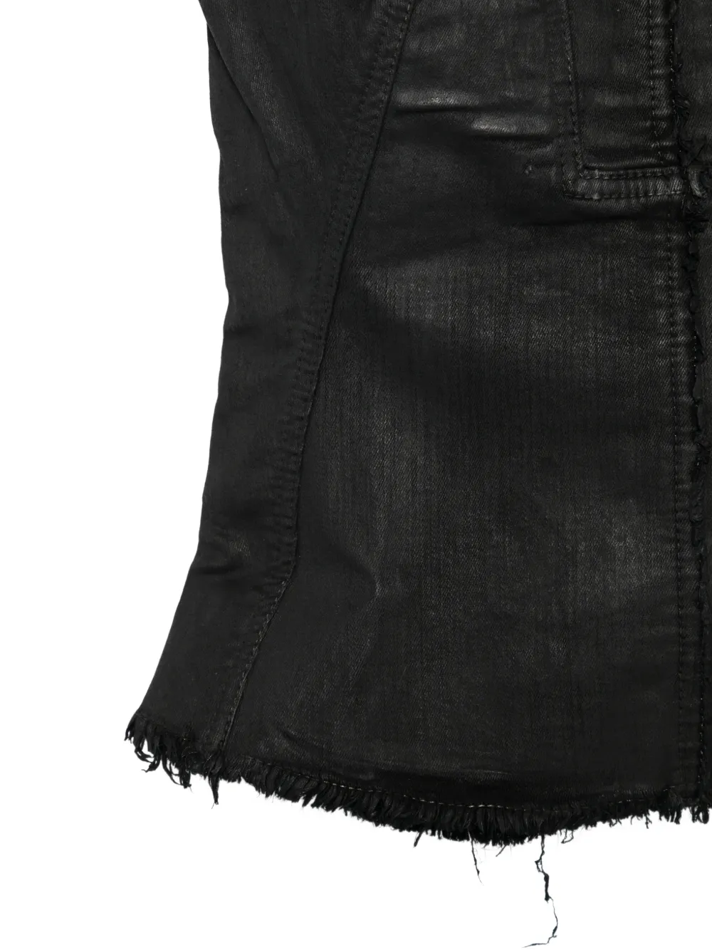 Rick Owens DRKSHDW Top met franje Zwart