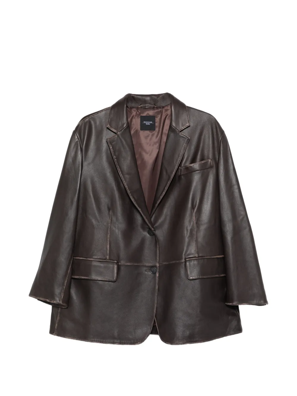 Weekend Max Mara Wkdpila chest-pocket jacket - Marrone