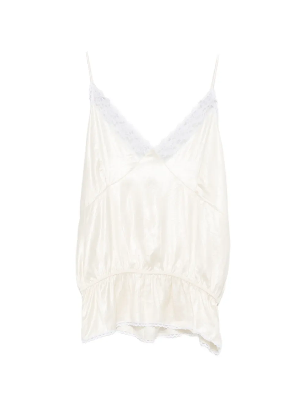 Magda Butrym lace ruffled top - Toni neutri