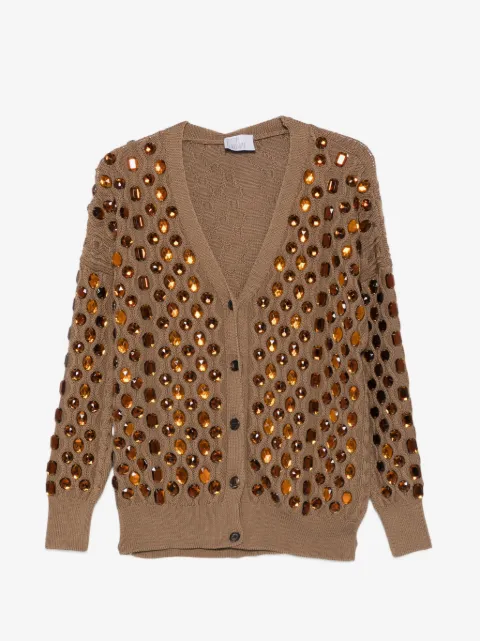 Giuseppe Di Morabito embellished cable-knit cardigan