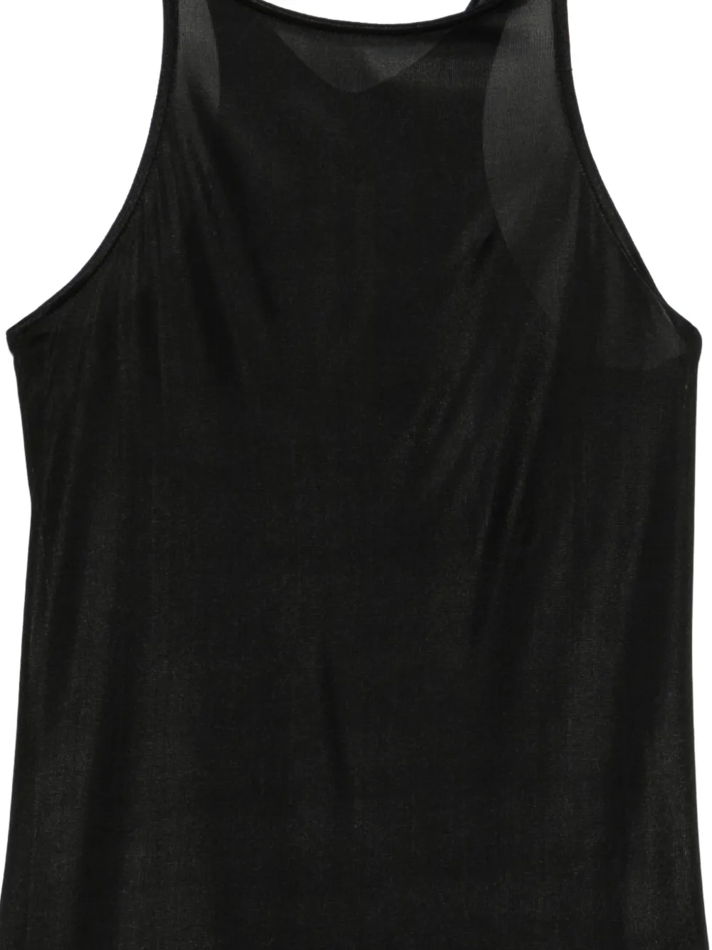 Rick Owens DRKSHDW Top met racerrug Zwart