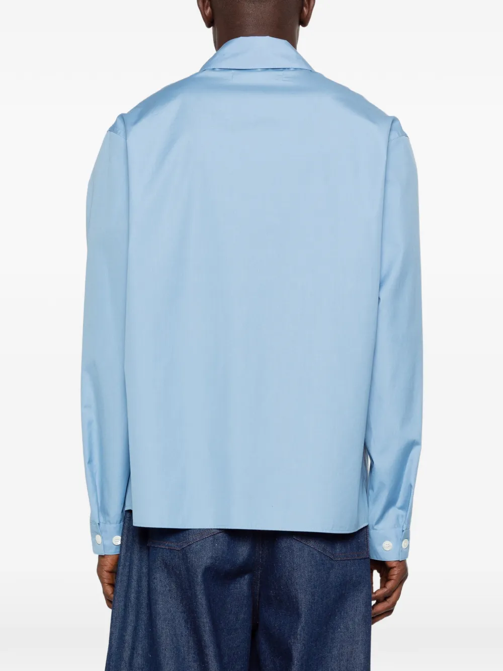 Marni Overhemd met logoprint Blauw