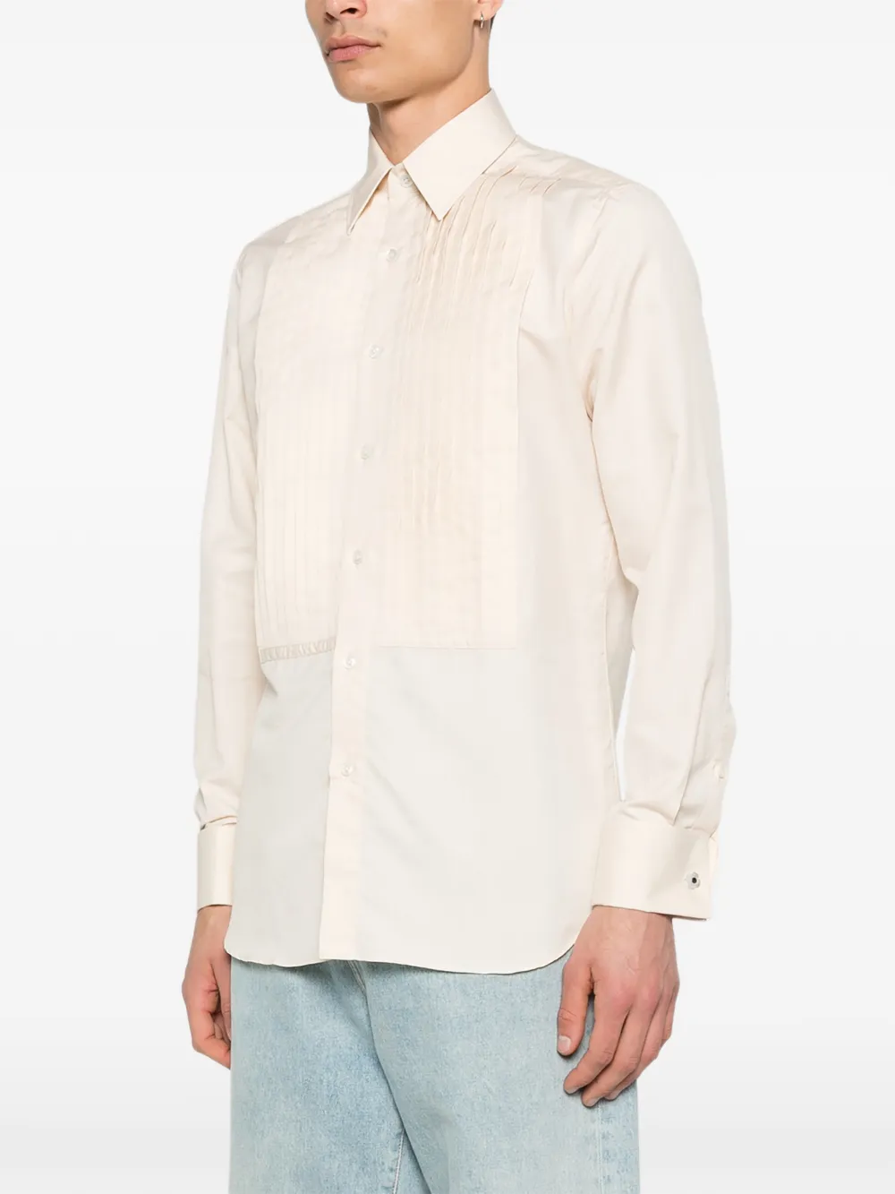 Lardini Paethos overhemd met textuur Beige